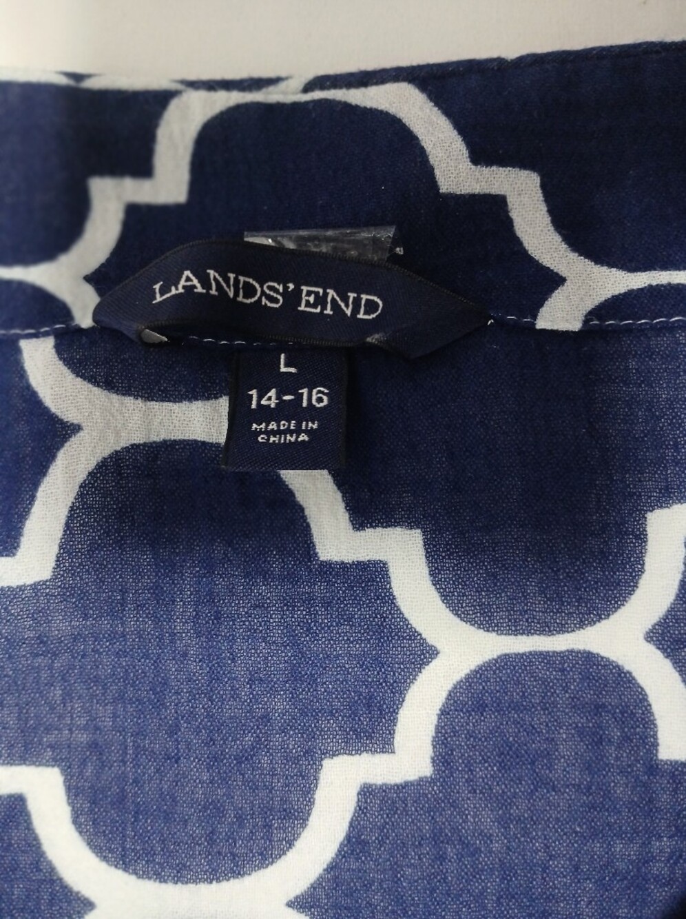 Lands End Beach/ Pool Cover Up. Size L - Picture 5 of 11